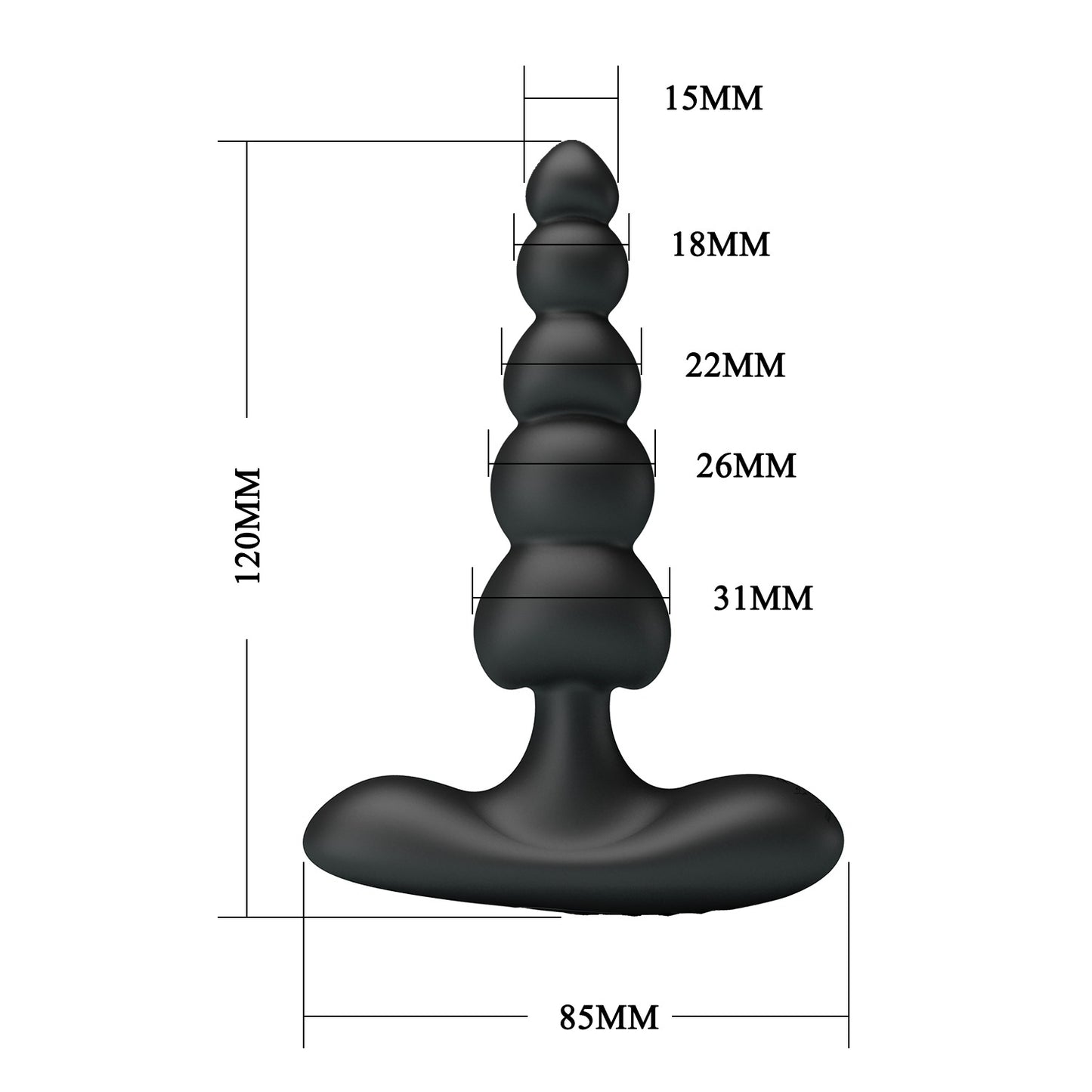 Pretty Love Corban Rechargeable Vibrating Butt Plug