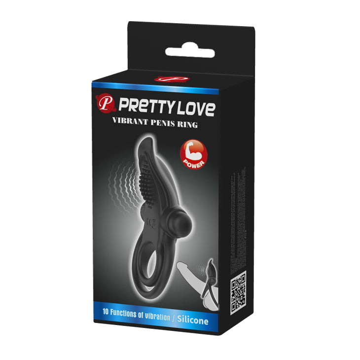 Pretty Love Vibrating Penis & Balls Cock Ring