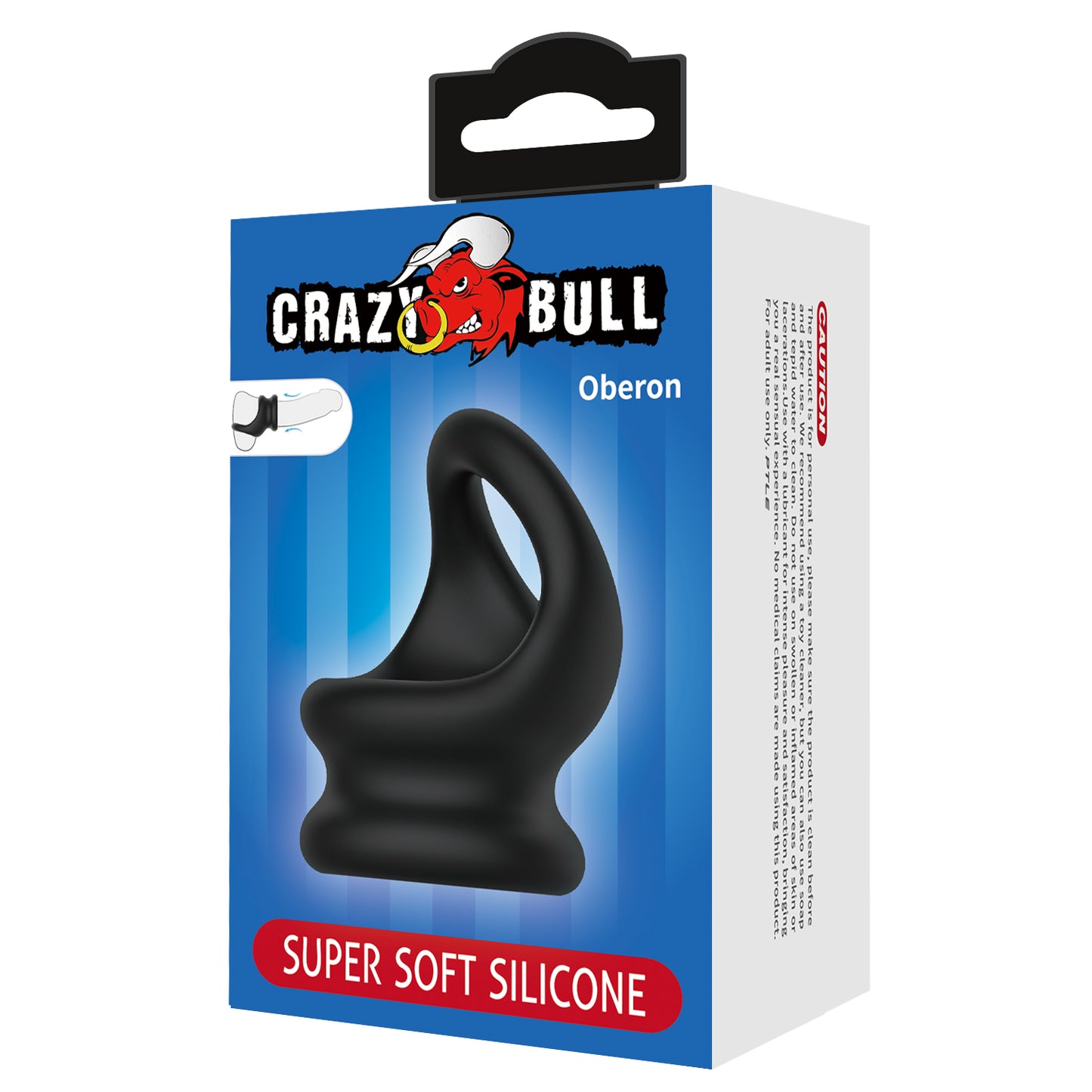 Crazy Bull Oberon Super Soft Silicone Cock & Ball Ring