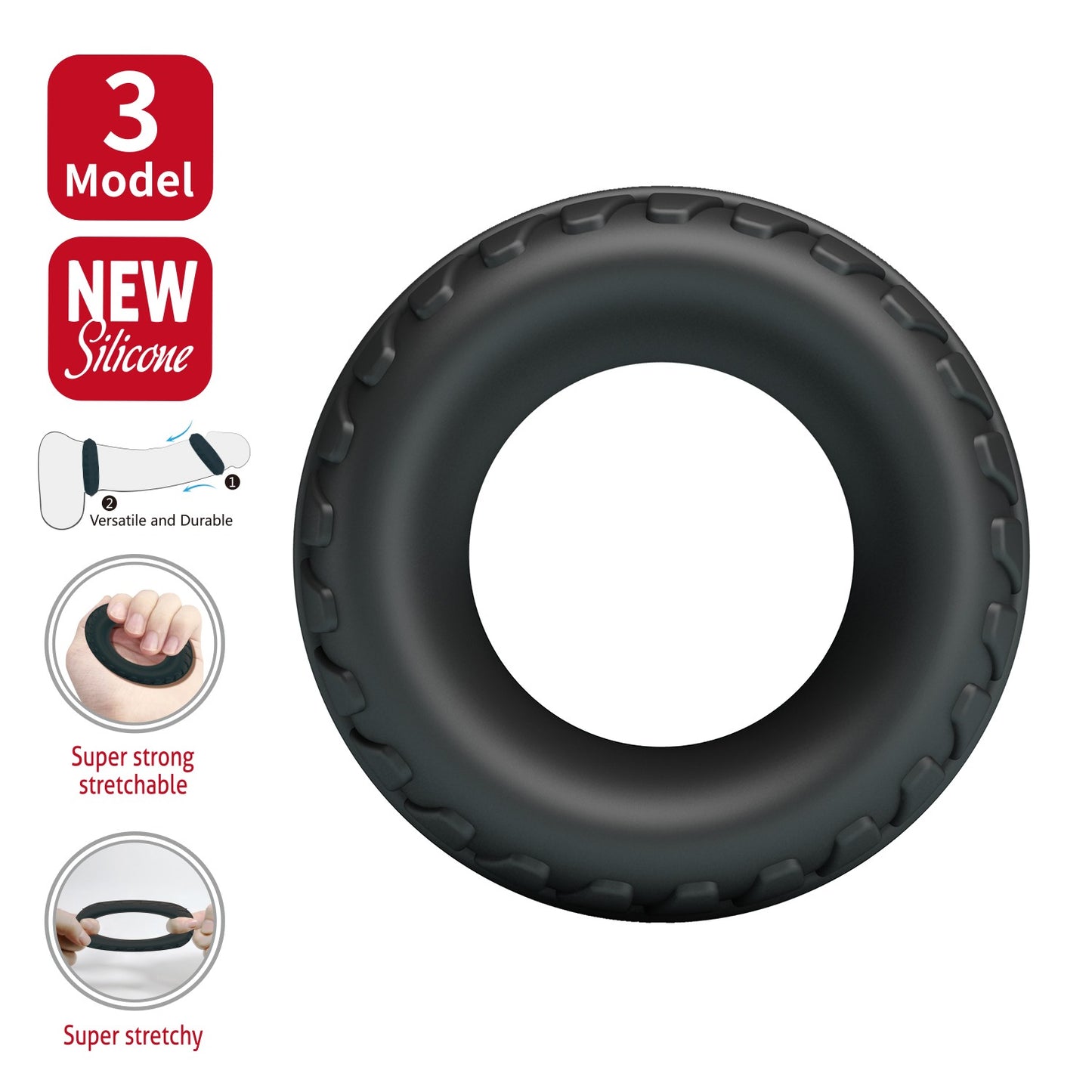 Baile Crazy Bull Dilson Silicone Cock Ring