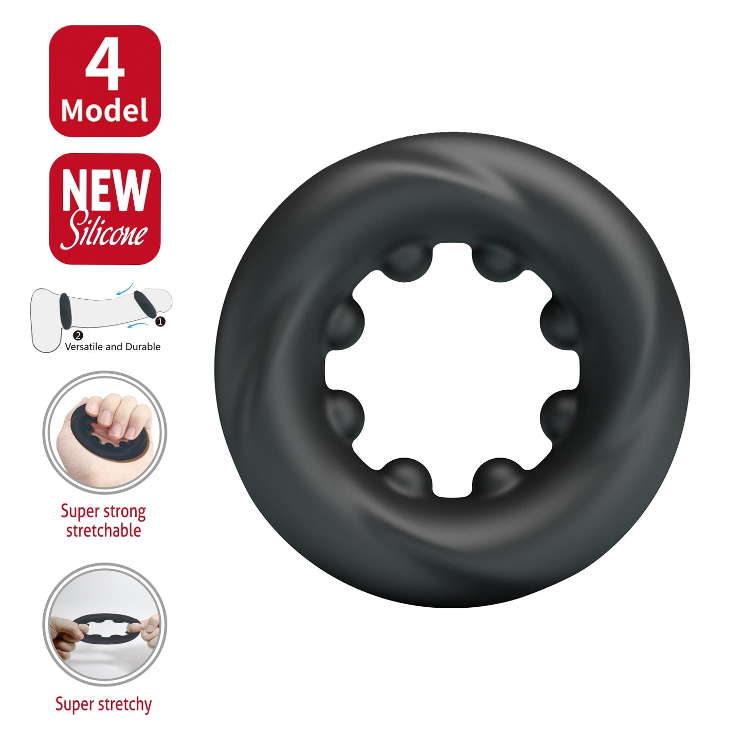 Crazy Bull Daquez Super Soft Silicone Cock Ring