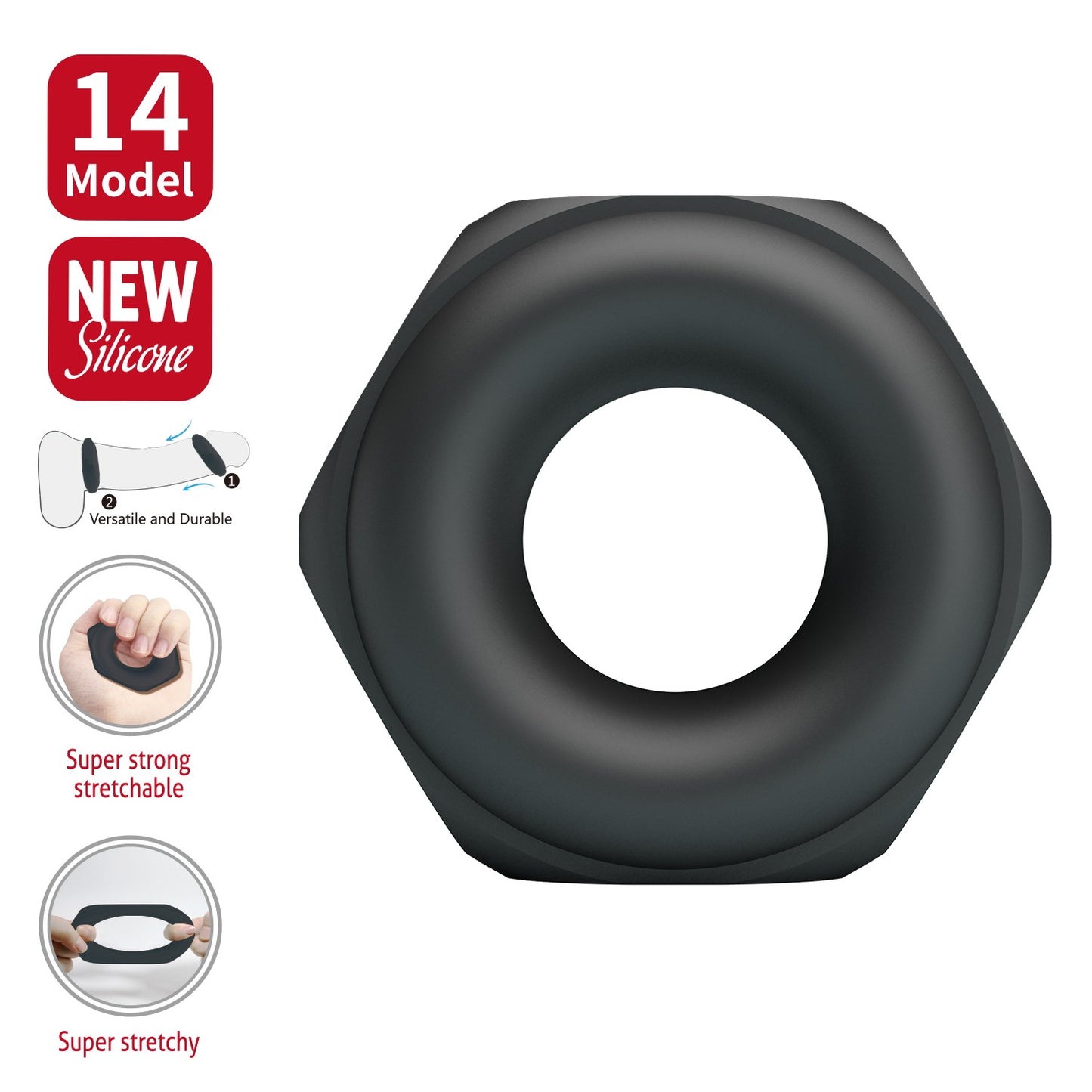 Crazy Bull Jarvius Super Soft Silicone Cock Ring