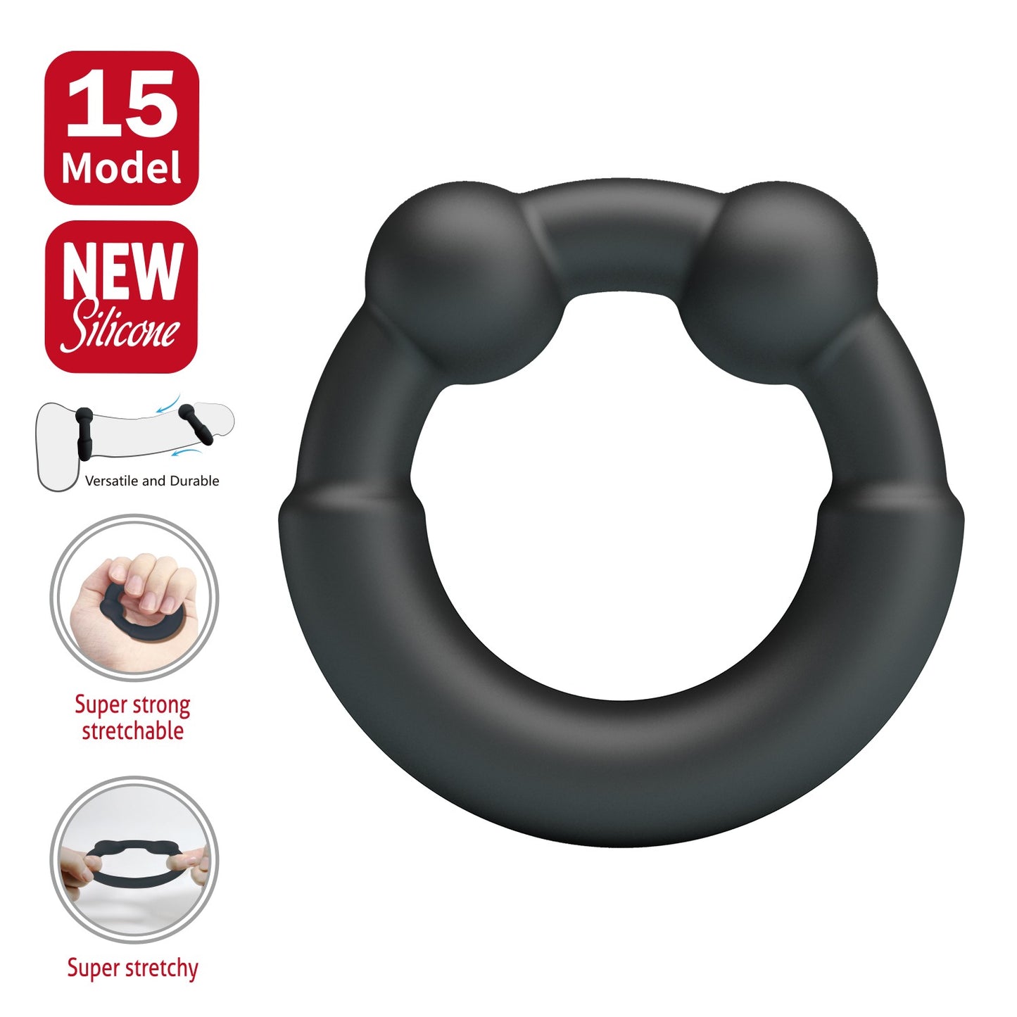 Baile Crazy Bull Meco Silicone Cock Ring