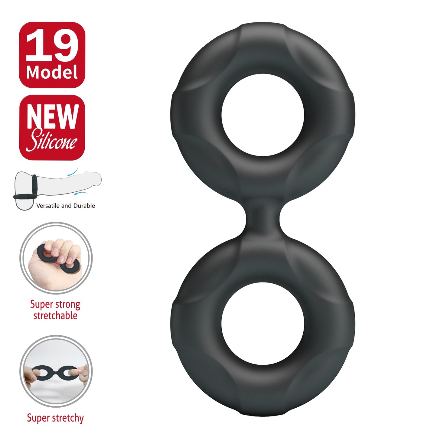 Baile Crazy Bull Radwan Silicone Cock Ring