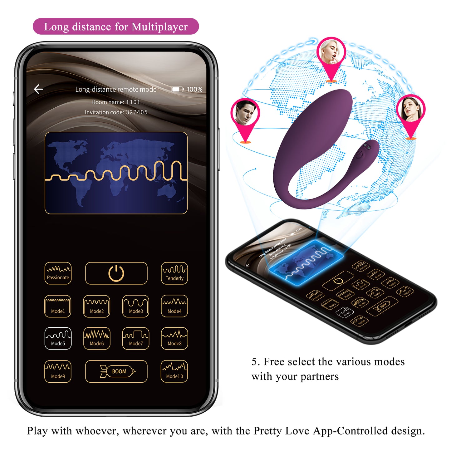 Pretty Love Dora Wearable Vibrator with App Control