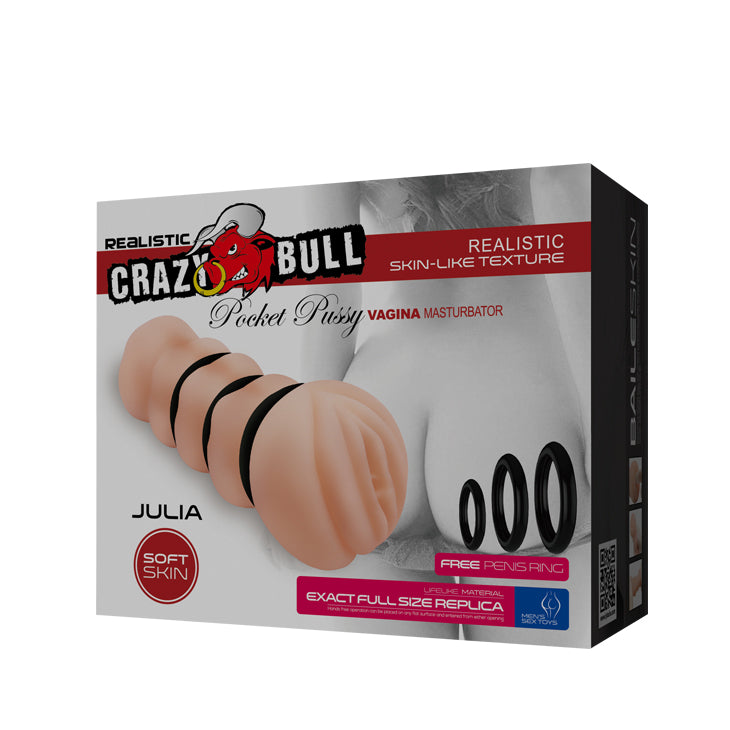 Crazy Bull Julia Realistic Vagina Stroker