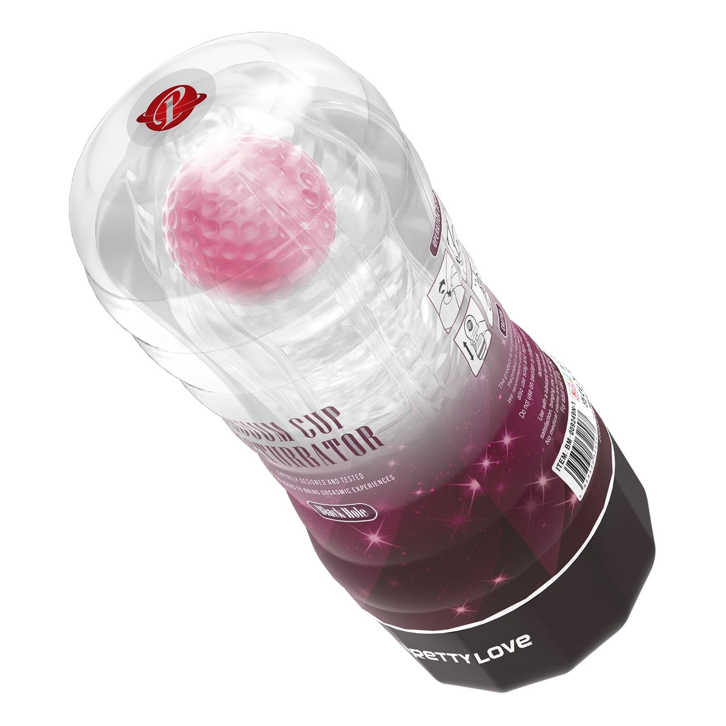 Pretty Love Black Hole Vacuum Cup Masturbator