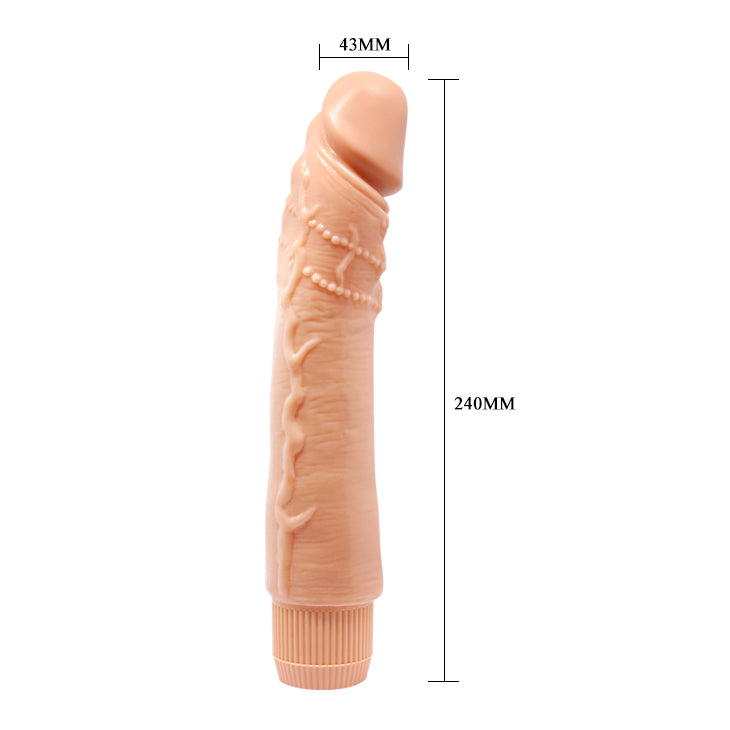 Baile Barbara 9.5" Realistic Multi-Speed Dildo Dybbuk - Light