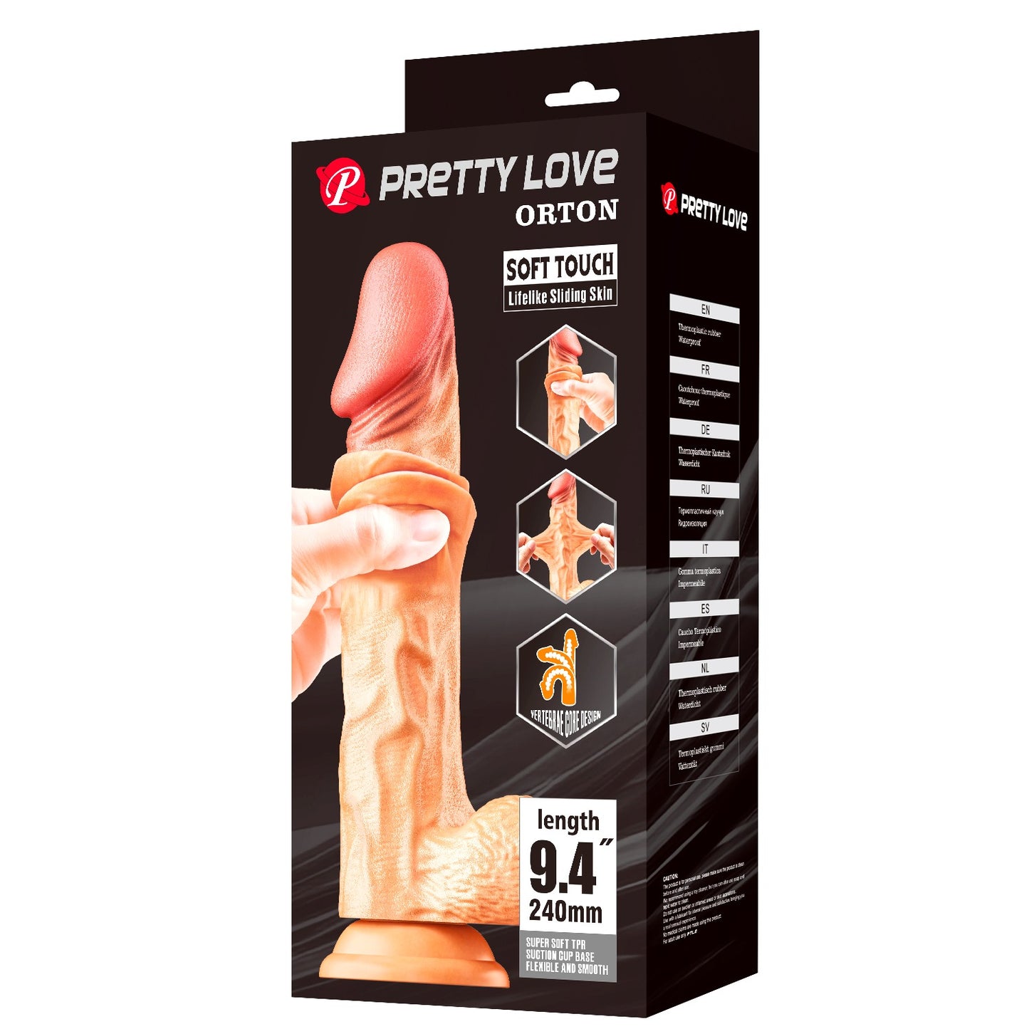 Pretty Love Orton 9.4'' Realistic Dildo with Balls