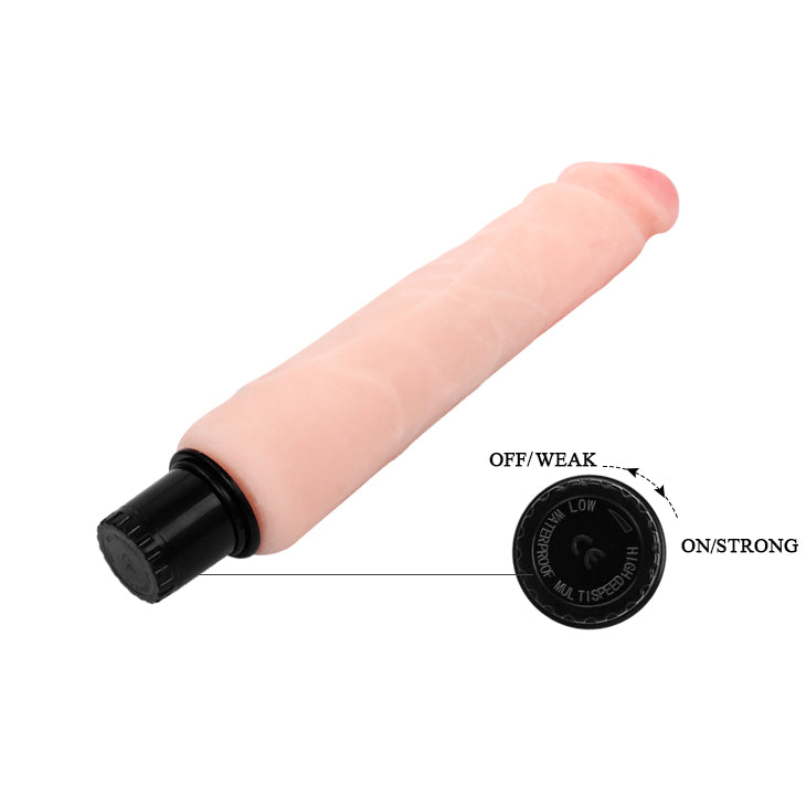 Baile The Realistic Cock Multispeed Vibrator - Light
