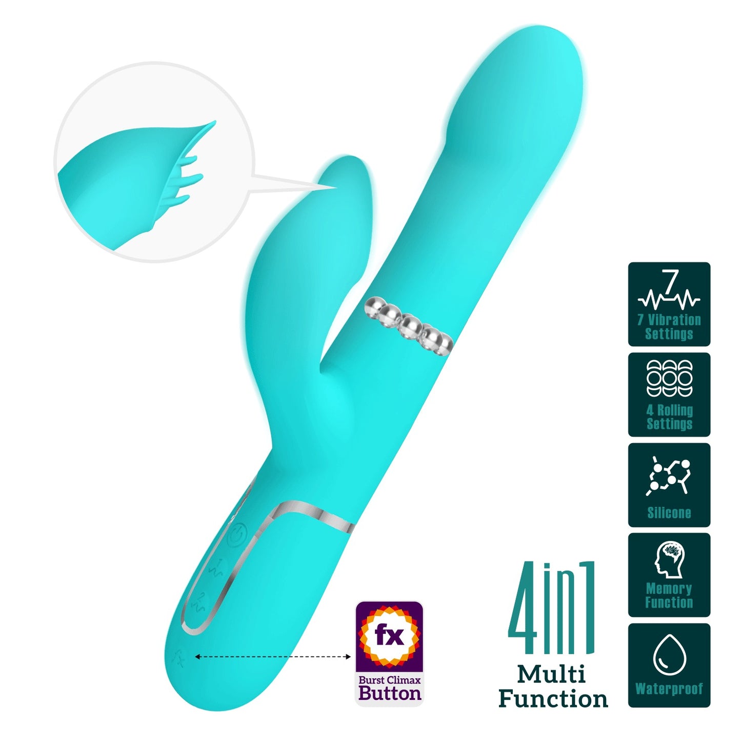 Pretty Love Twinkled Tenderness Rolling Rabbit Vibrator - Falin