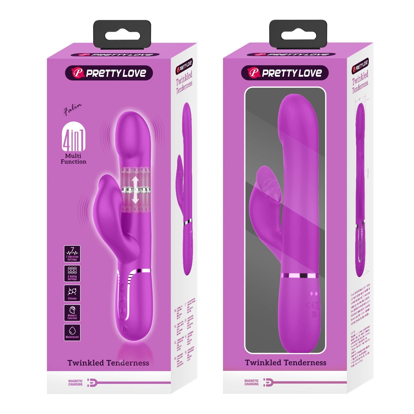 Pretty Love Twinkled Tenderness Rolling Rabbit Vibrator - Falin