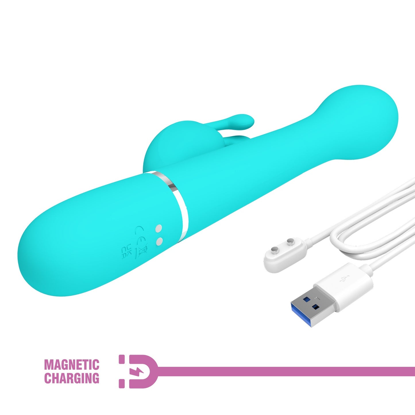 Pretty Love Twinkled Tenderness Thrusting & Rotating Rabbit Vibrator - Dejon