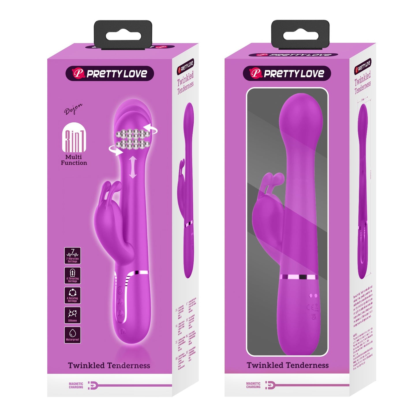 Pretty Love Twinkled Tenderness Thrusting & Rotating Vibrator - Dejon