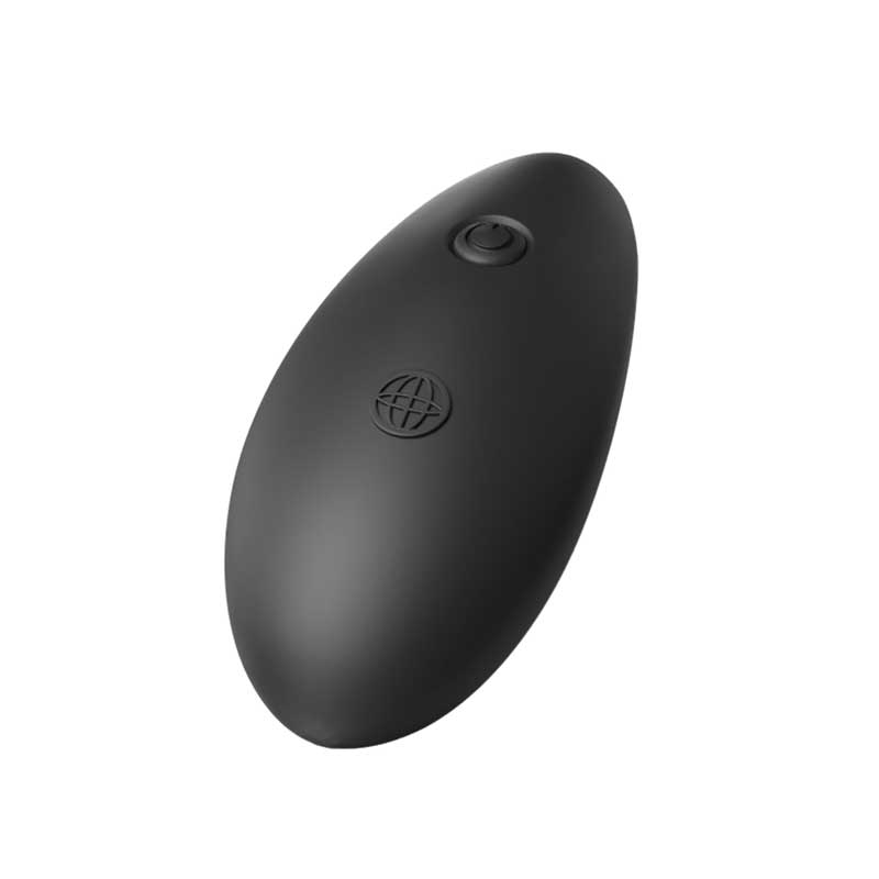 Pipedream Icicles No.84 Rechargeable Vibrating Black Glass P-Spot Massager with Remote Control
