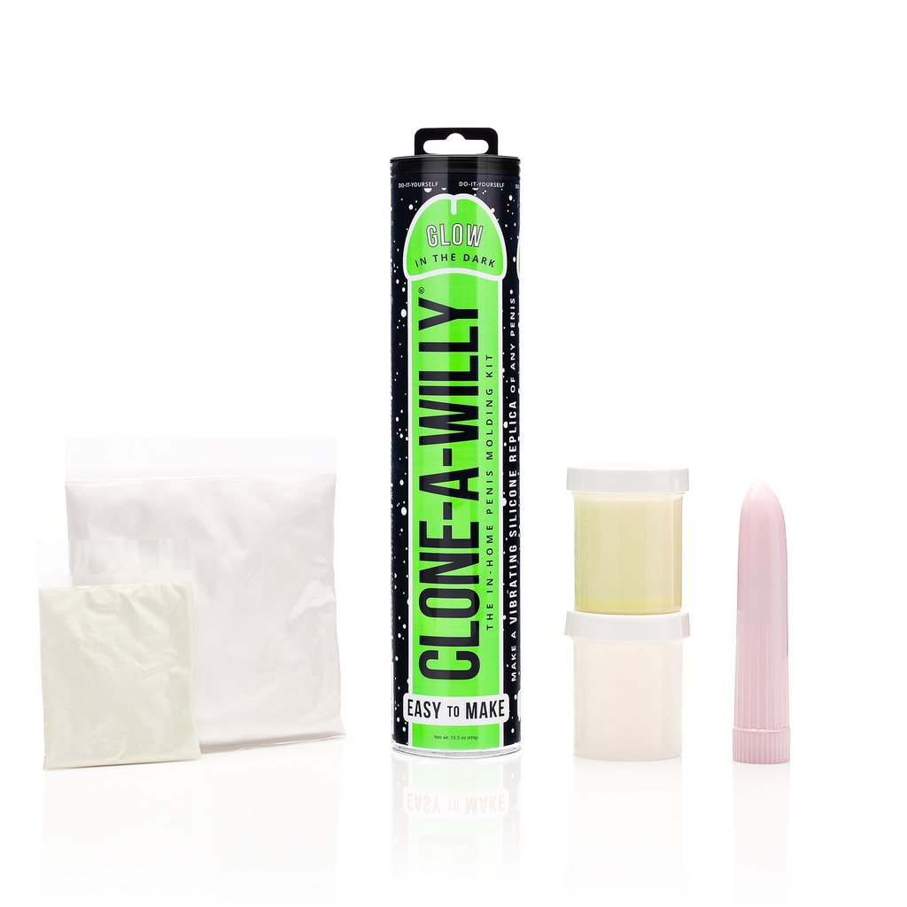 Clone-A-Willy Vibrator - Glow in the Dark Green