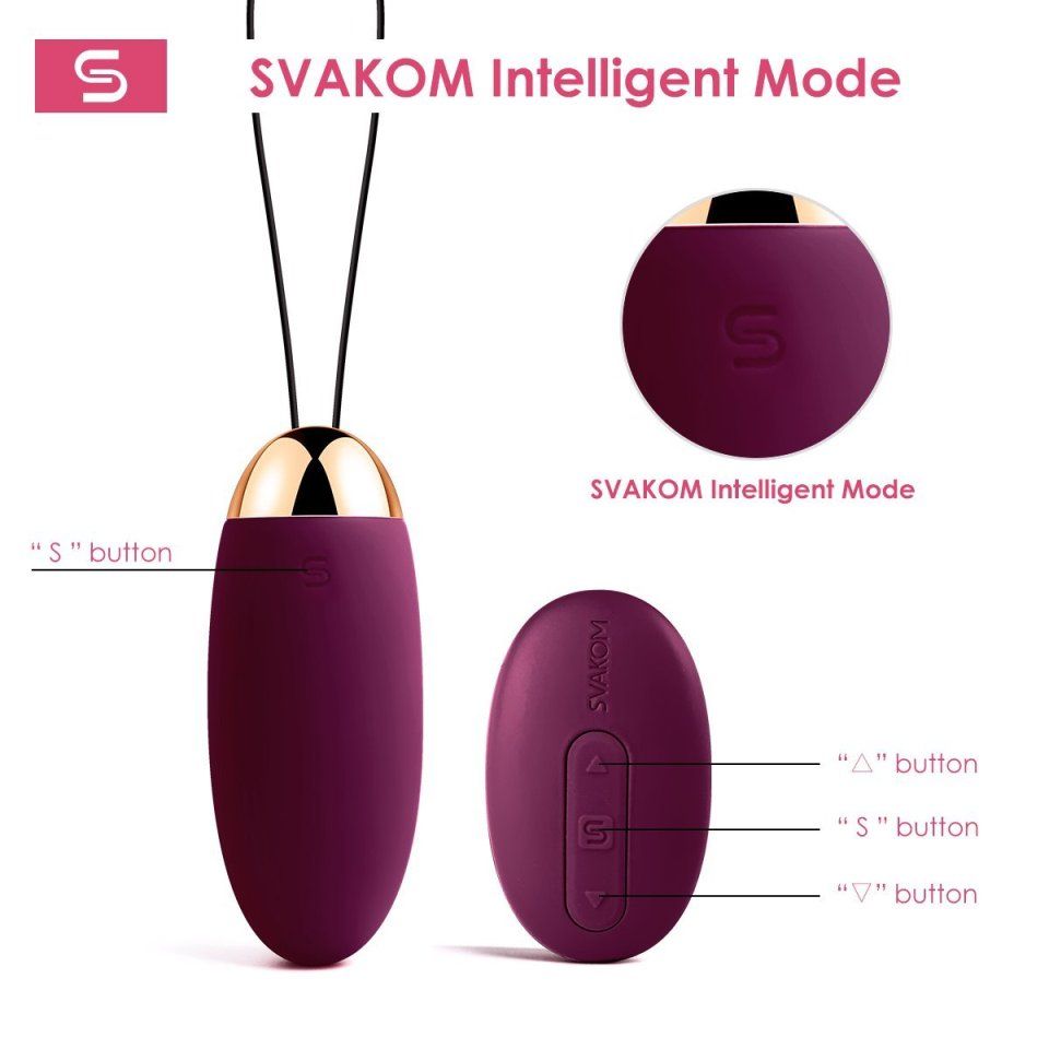 Svakom Elva Rechargeable Remote Control Vibrating Bullet - Violet