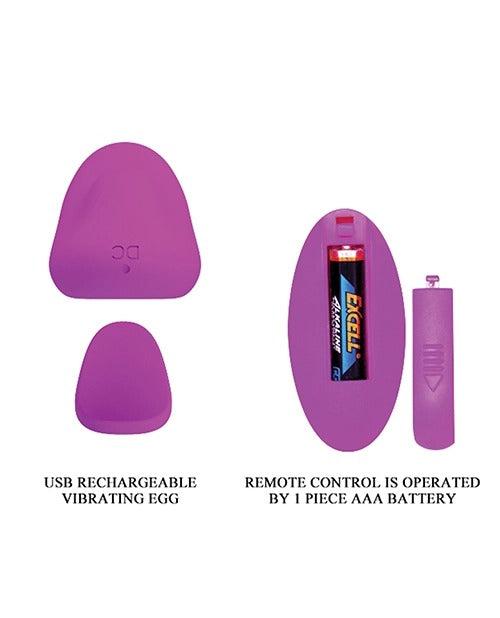 Romance Lisa Magnetic Remote Panty Massanger - Purple