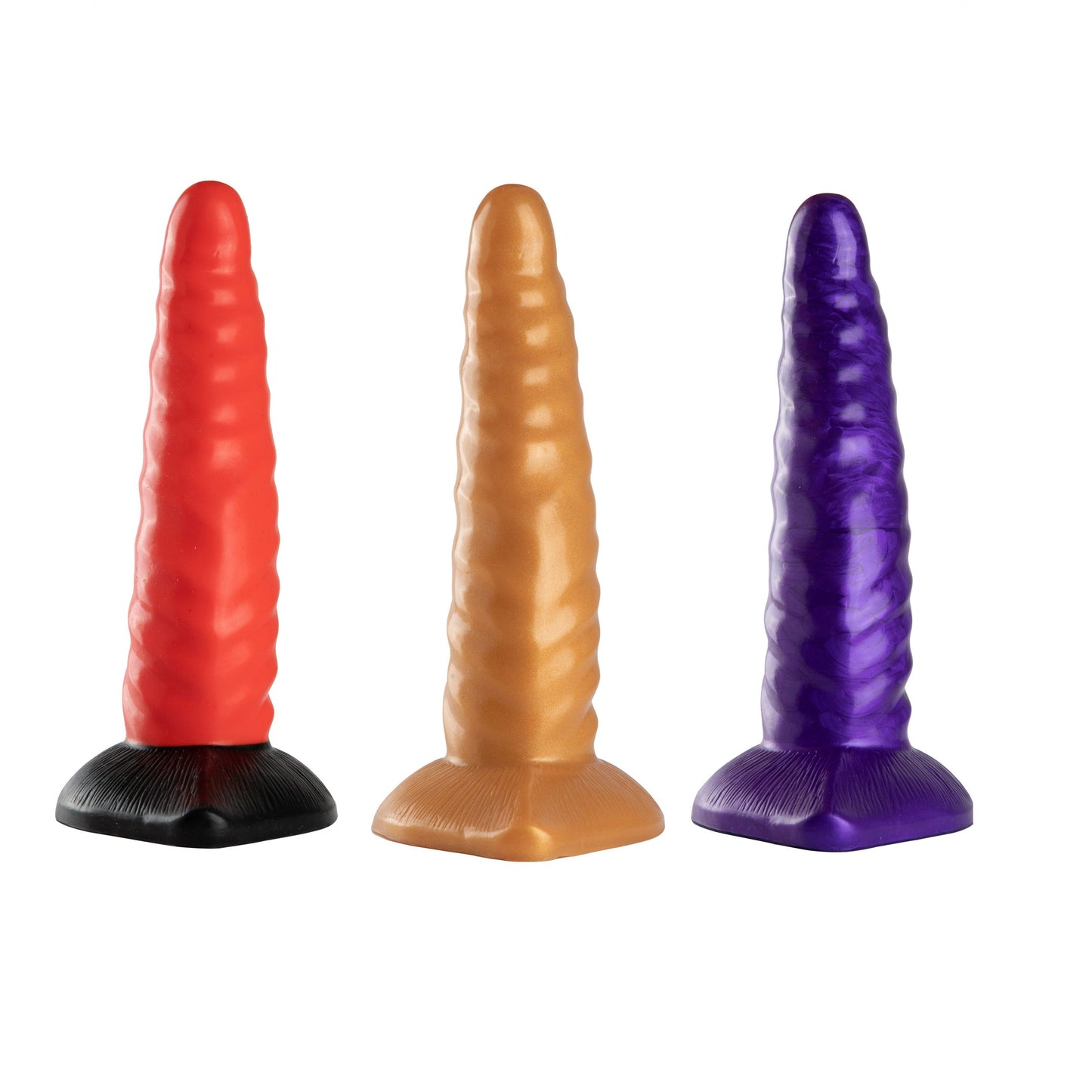H002 Devil Dick 7.5'' Anal Dildo with Suction Cup - Red