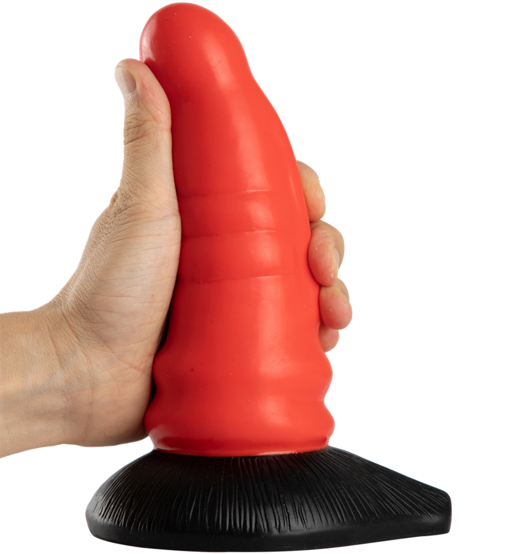 H008 Devil Dick 8'' Anal Dildo with Suction Cup - Red