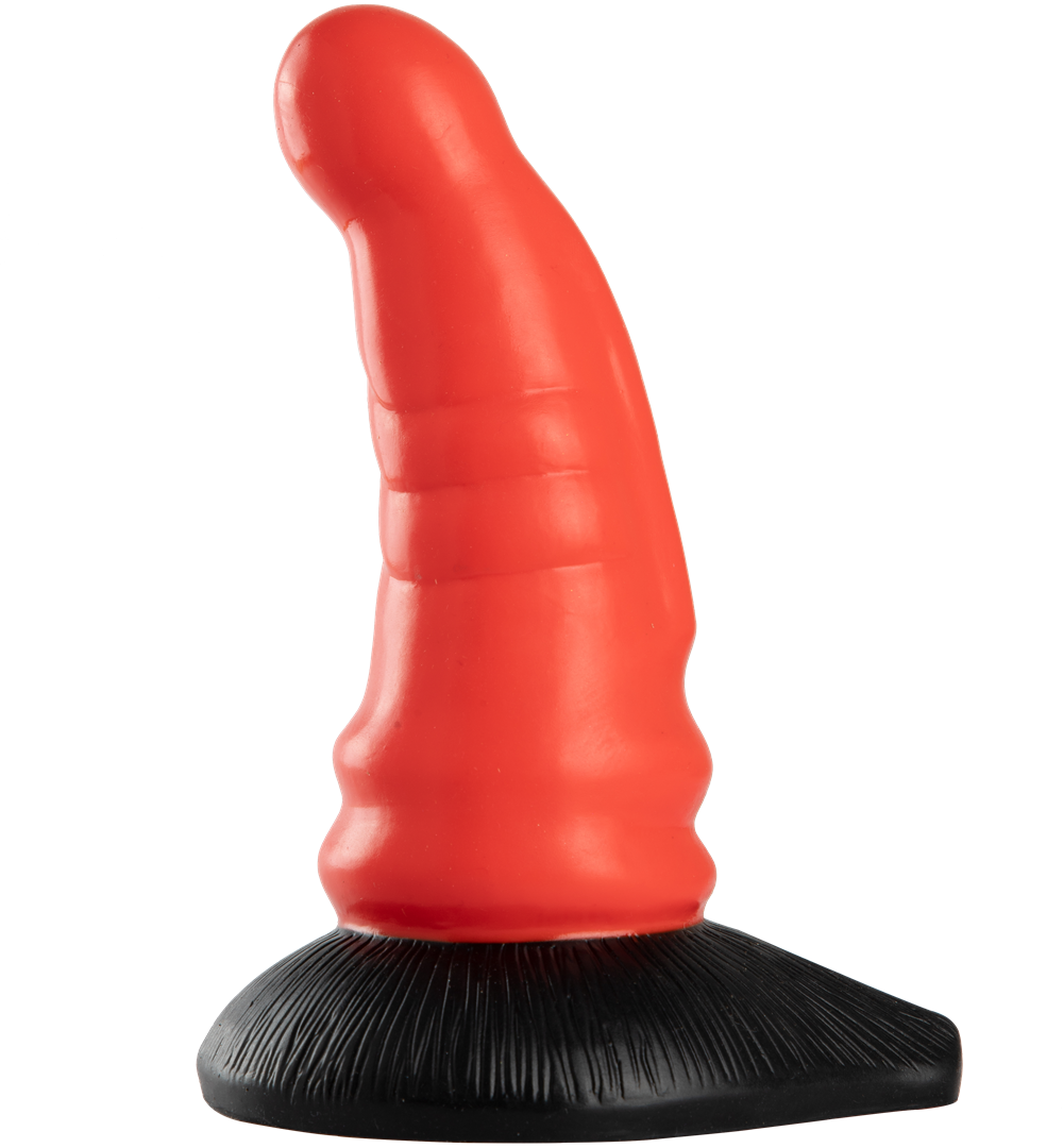 H008 Devil Dick 8'' Anal Dildo with Suction Cup - Red