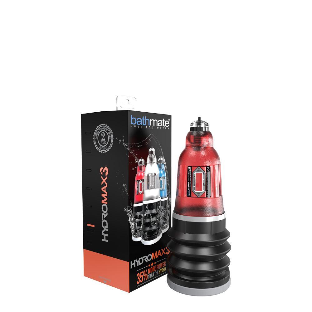 Bathmate Hydromax3 Penis Pump - Brilliant Red