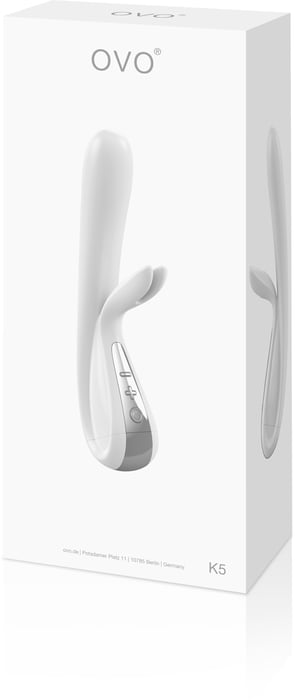 OVO K5 Rabbit Vibrator - Chrome