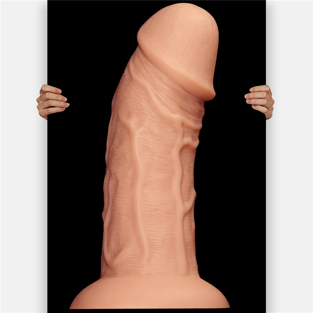Lovetoy Products 9.5'' Realistic Curved Dildo - Light