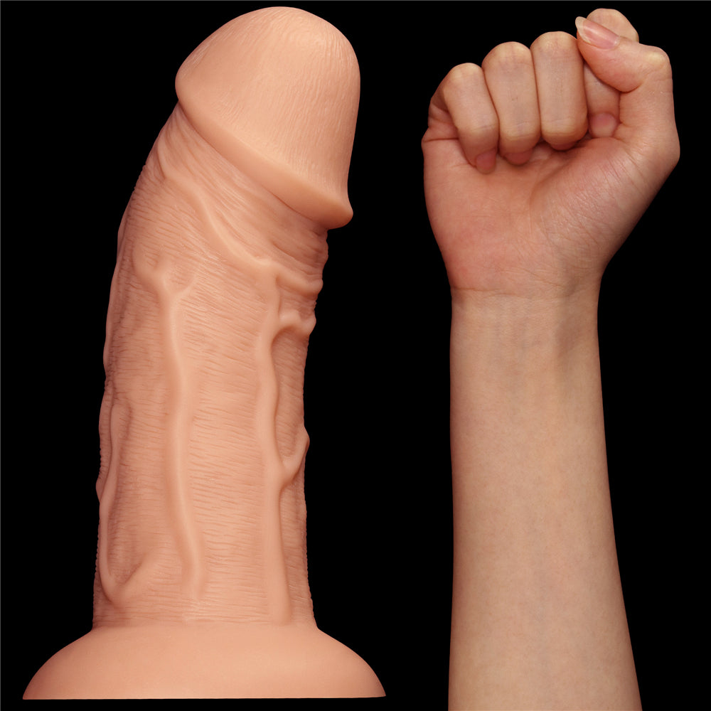 Lovetoy Products 9.5'' Realistic Curved Dildo - Light