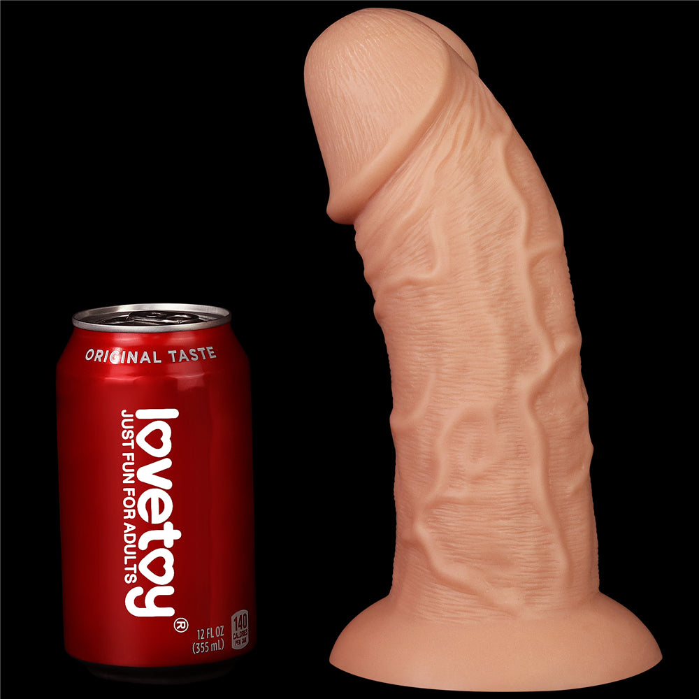 Lovetoy Products 9.5'' Realistic Curved Dildo - Light
