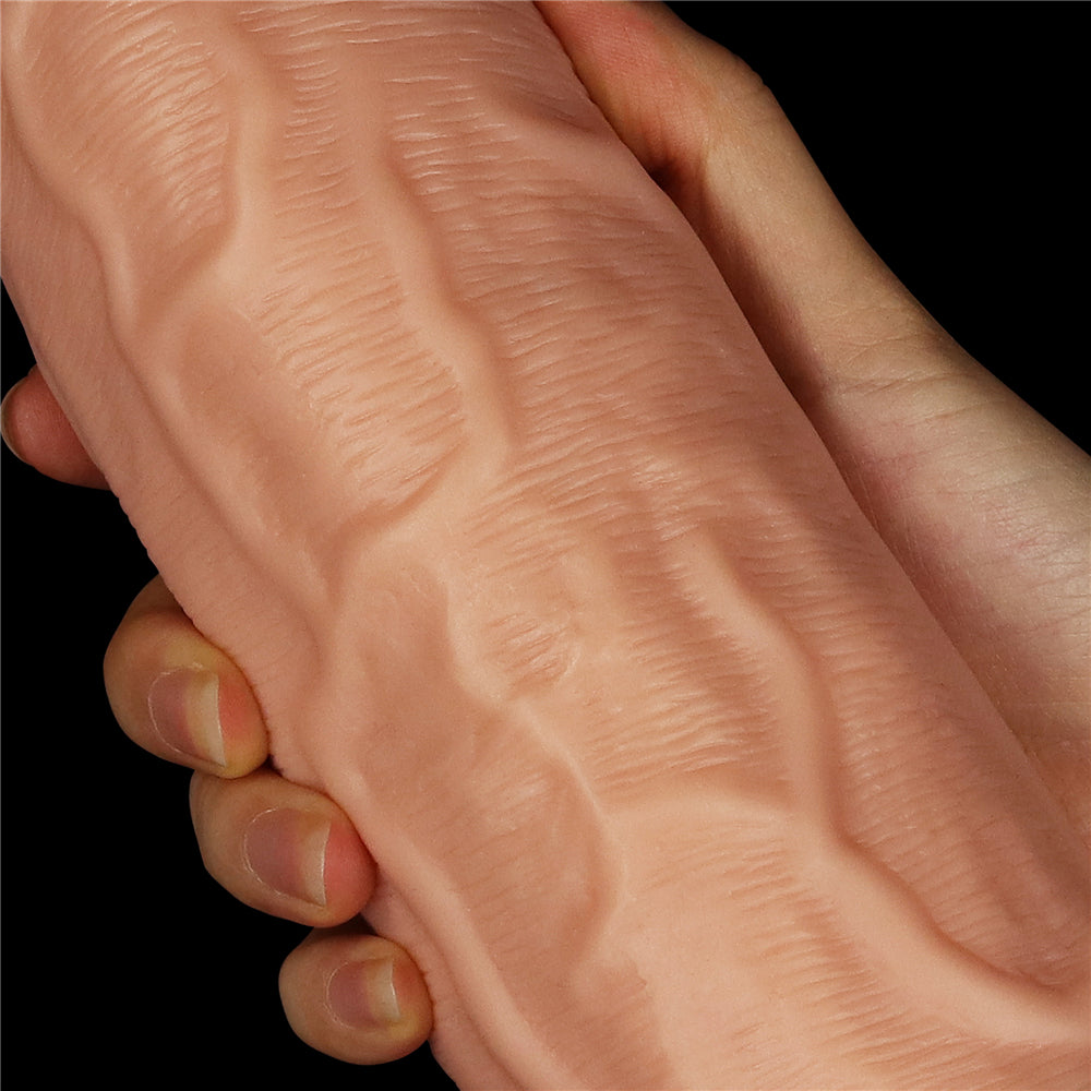 Lovetoy Products 9.5'' Realistic Curved Dildo - Light