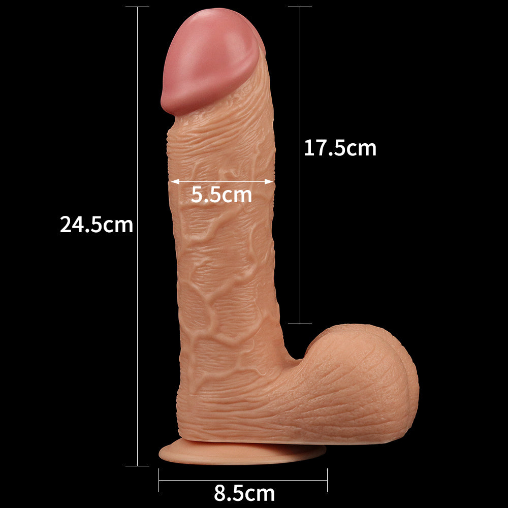 Lovetoy Products 9" Legendary King Sized Extra Thick Realistic Dildo - Light