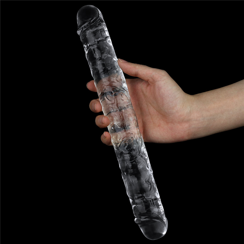 Lovetoy Products Flawless Clear 12" Double Ended Dildo - Clear
