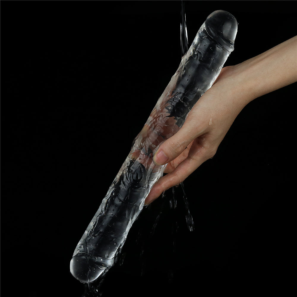Lovetoy Products Flawless Clear 12" Double Ended Dildo - Clear