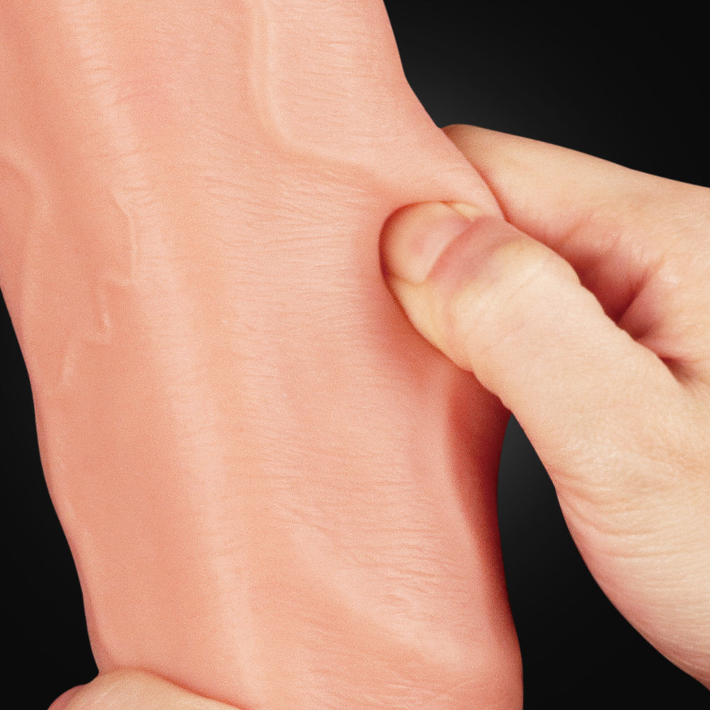 Lovetoy Products Dual Layered Silicone 12" Nature Cock