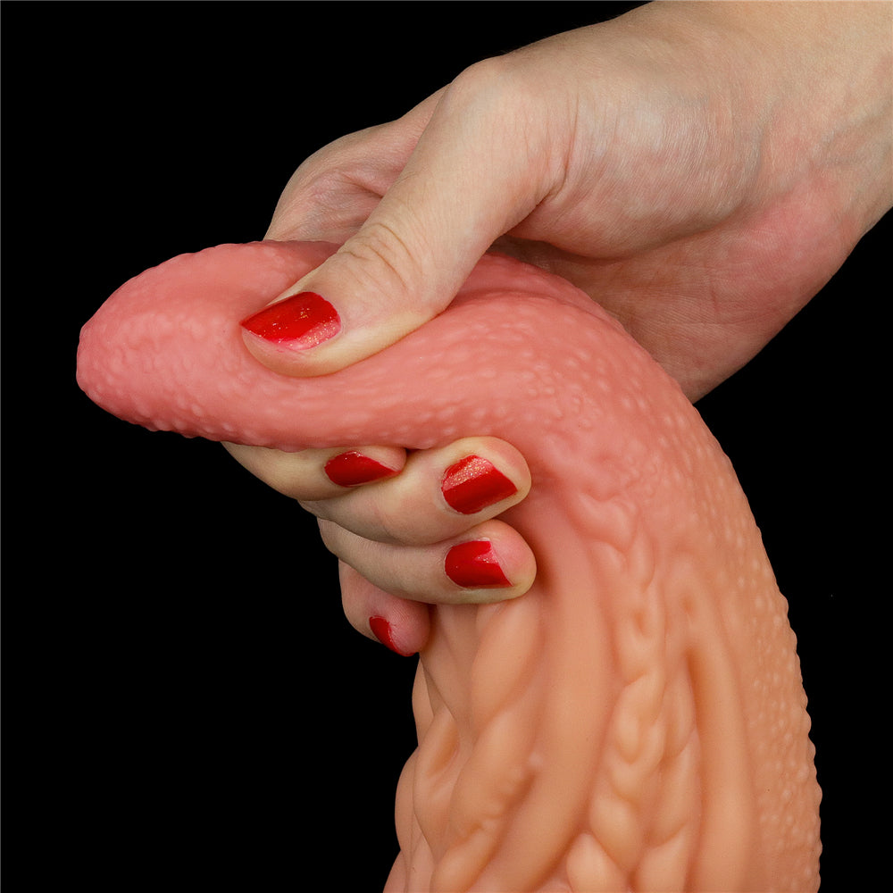 Lovetoy Products Dual Layered Silicone 10" Nature Cock Tongue