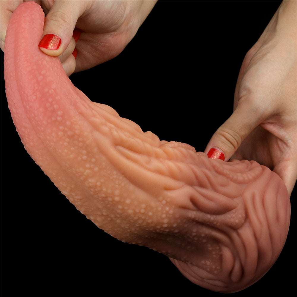 Lovetoy Products Dual Layered Silicone 10" Nature Cock Tongue