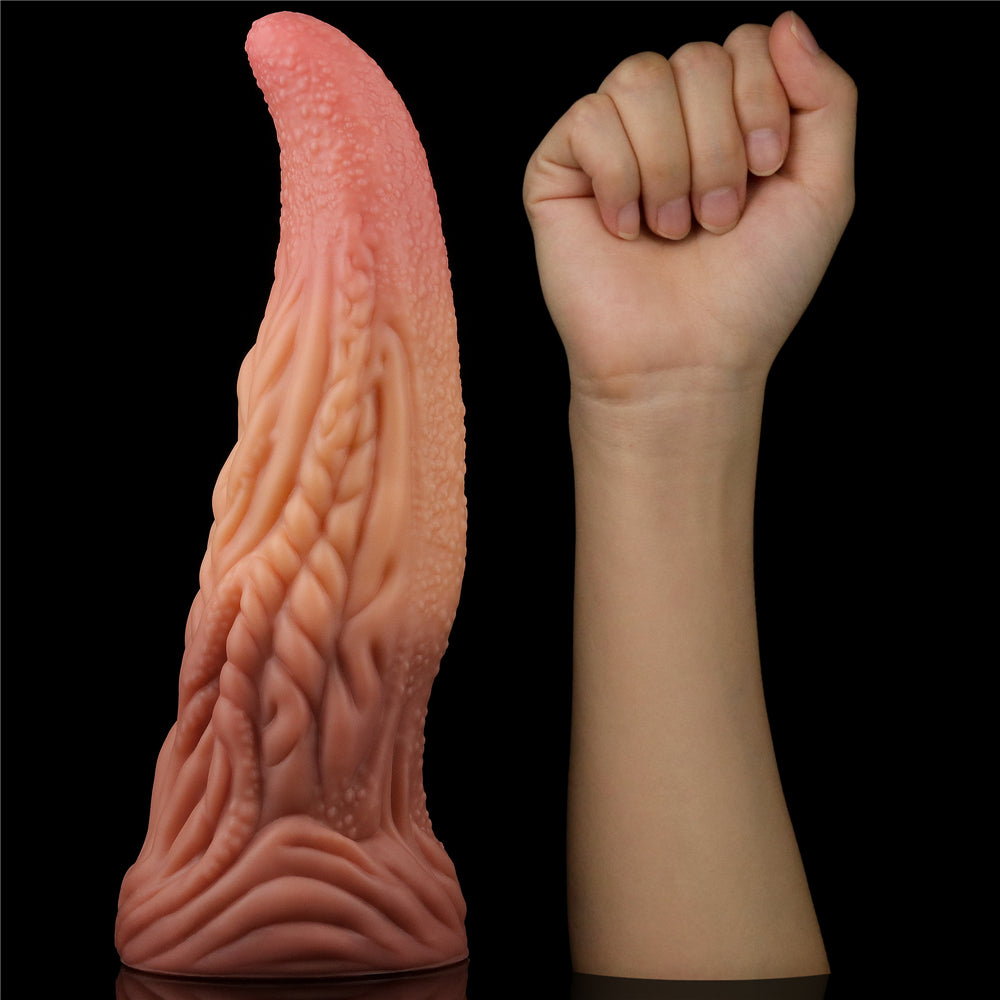 Lovetoy Products Dual Layered Silicone 10" Nature Cock Tongue