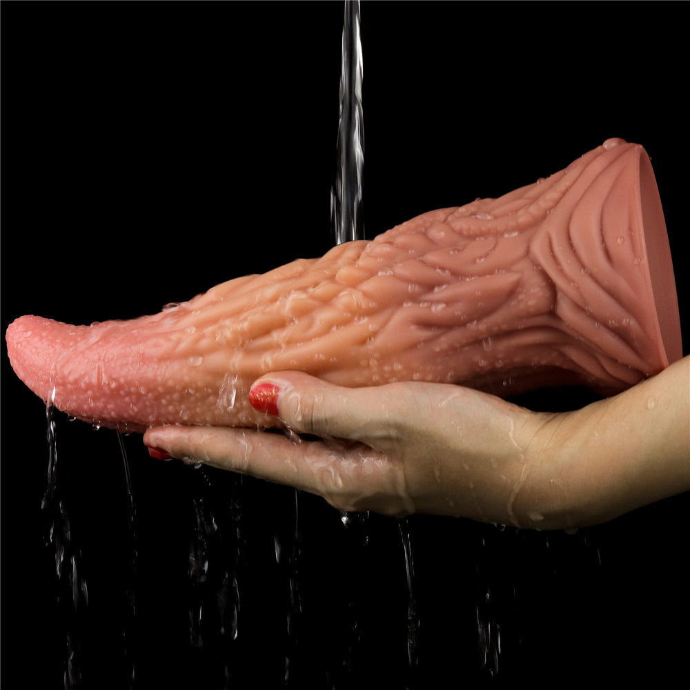 Lovetoy Products Dual Layered Silicone 10" Nature Cock Tongue