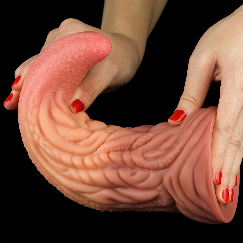 Lovetoy Products Dual Layered Silicone 10" Nature Cock Tongue