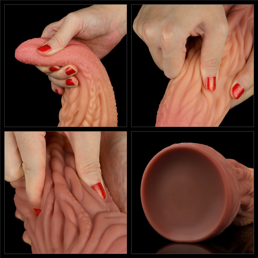 Lovetoy Products Dual Layered Silicone 10" Nature Cock Tongue
