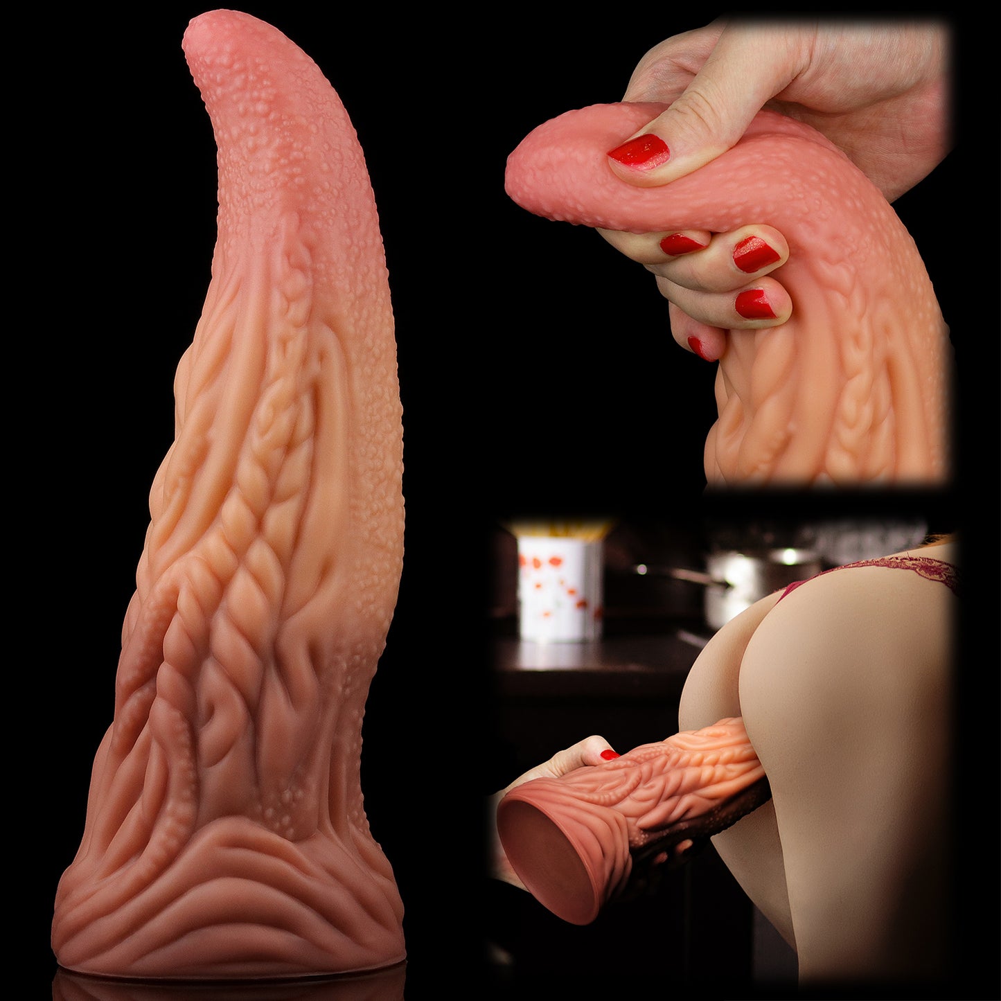 Lovetoy Products Dual Layered Silicone 10" Nature Cock Tongue