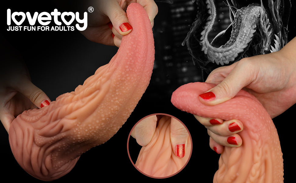 Lovetoy Products Dual Layered Silicone 10" Nature Cock Tongue