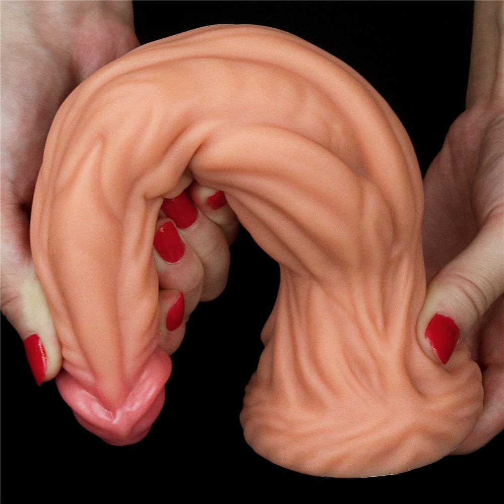 Lovetoy Dual Layered Silicone 9.5" Nature Cock - Light