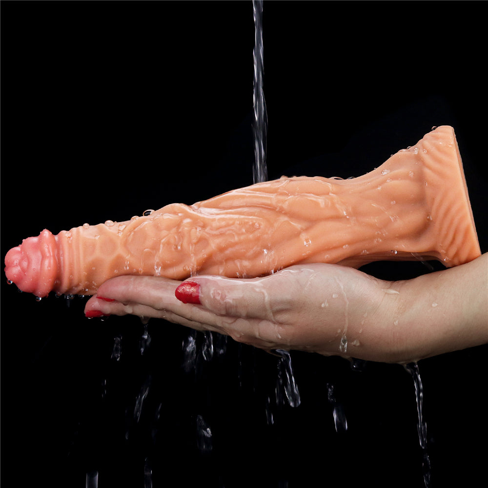 Lovetoy Dual Layered Silicone 9.5" Nature Cock - Light
