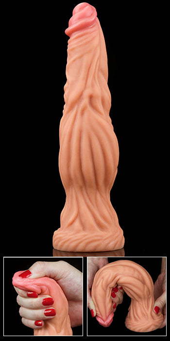 Lovetoy Dual Layered Silicone 9.5" Nature Cock - Light