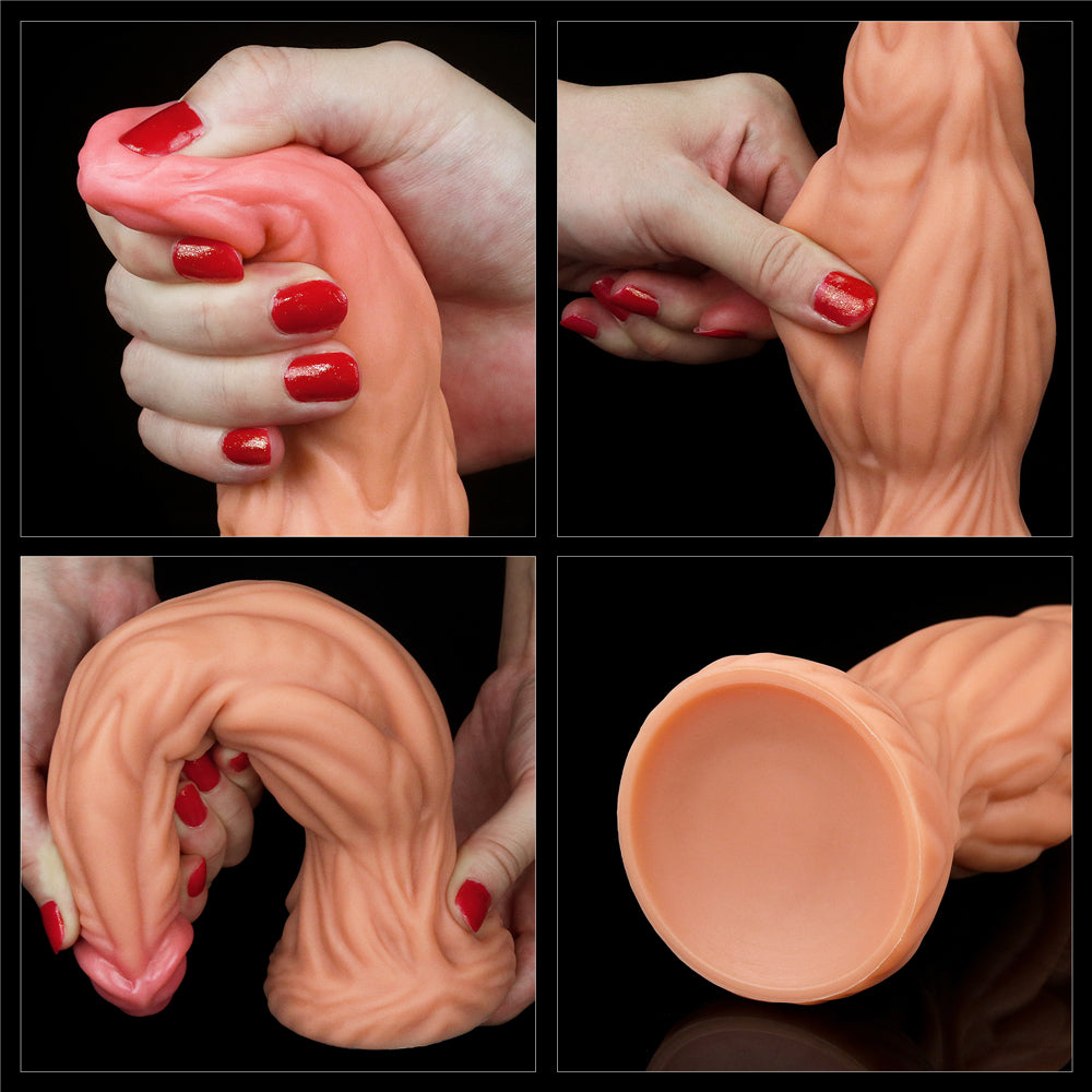 Lovetoy Dual Layered Silicone 9.5" Nature Cock - Light