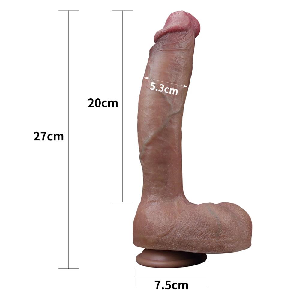 Lovetoy Dual Layered Silicone 10.5" Realistic Dildo Suction Cup