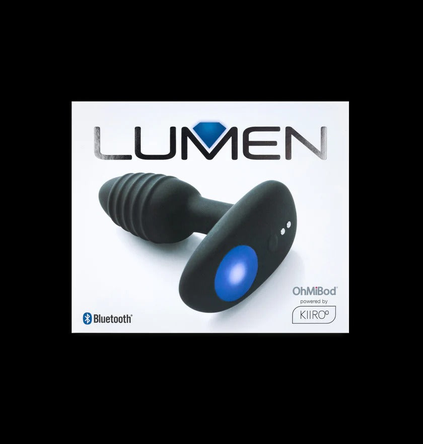 Kiiroo OhMiBod Lumen Interactive Vibrating Butt Plug - Black