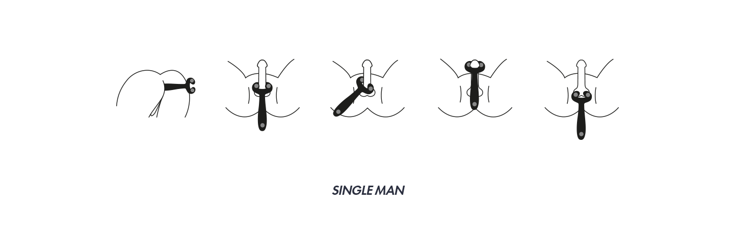 Satisfyer Partner Endless Fun Multifun 3 Rechargeable Couples Stimulator - Black